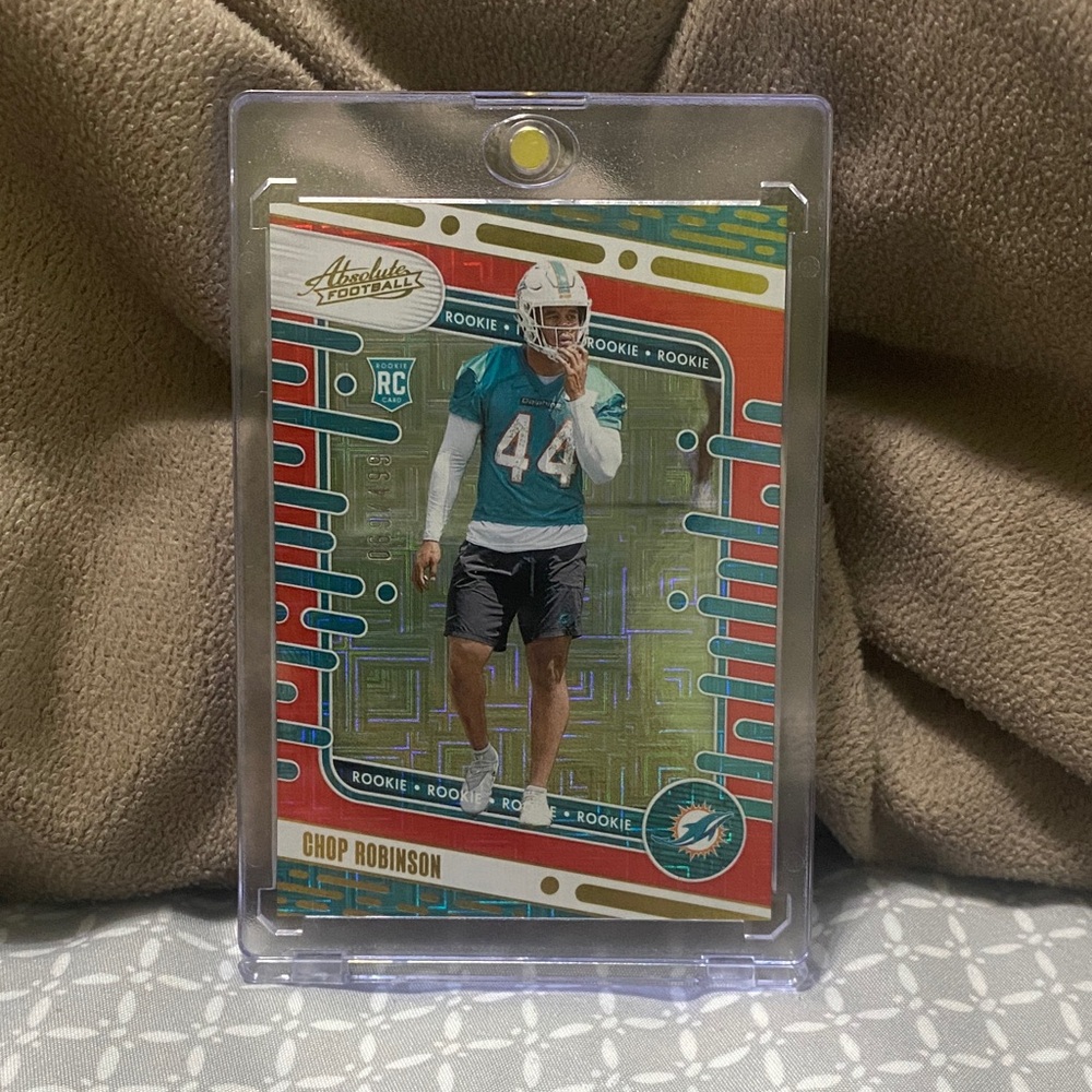 2024 Panini Absolute Football Chop Robinson Rookie Red Fractal /499